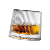 Stripped Glass- Flat Base